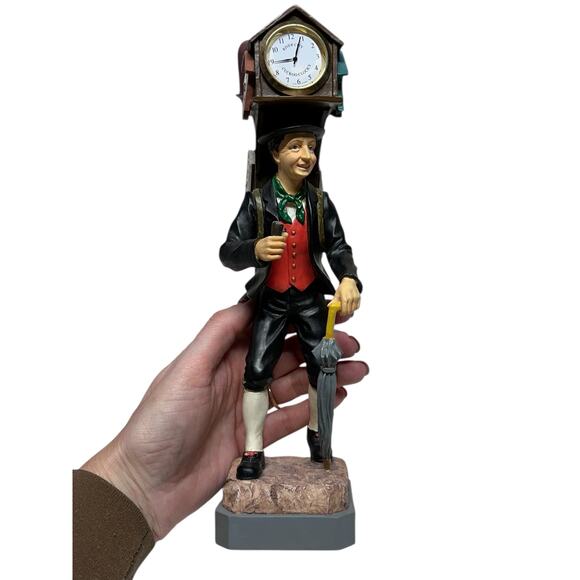 River City Cuckoo Clock Peddler Figurine New Battery! Clock works! 2101 of 3000 - Picture 9 of 10
